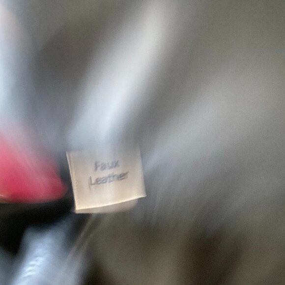 CATHERINE Malandrino BNWOT Black Faux Leather Tights Pants Sz Medium New Pull On - Picture 6 of 8